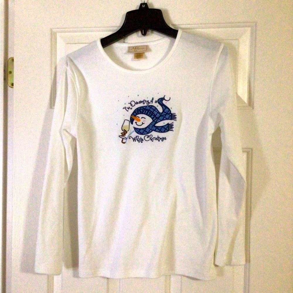 Ladies Long Sleeve Christmas Tee Shirt